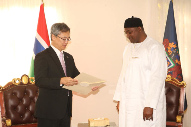 President Barrow Receives New Japanese Ambassador