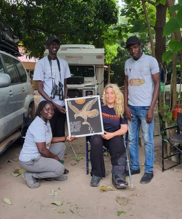 WABSA Hosts Flight of Osprey Expedition team in Gambia