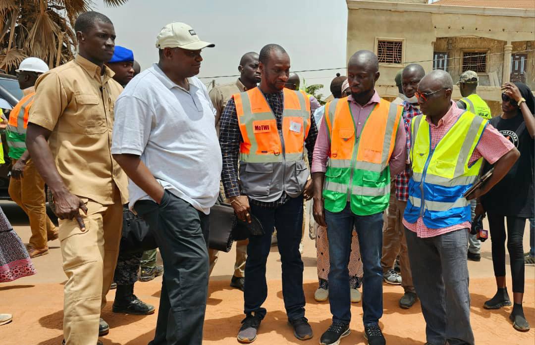 President Barrow inspects road works in KM and West Coast Region 