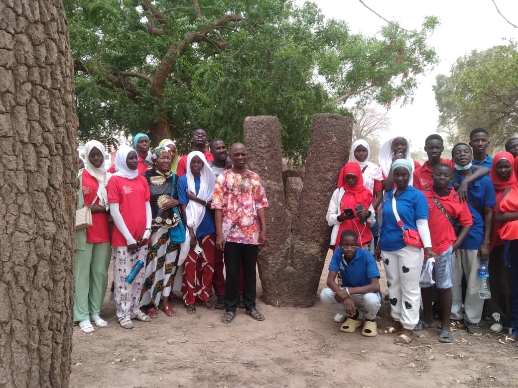 Senegalese students visit Stone Circle Sites in Gambia